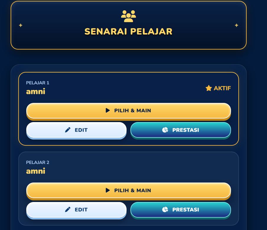 Senarai Profil Pelajar